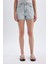 Mom Fit Yüksek Bel Dar Paça Jean Şort C0681AX24SM 8
