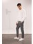 Tailored Fit Normal Kesim Düz Paça Her Yöne Esneyen Yazlık Kumaş Pantolon C7508AX24AU 12