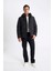 Su İtici Slim Fit Dar Kesim Kapüşonlu Fermuarlı Çıtçıt Kapamalı Cepli Mont C8486AX24WN 8
