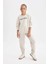 Kız Çocuk Bisiklet Yaka Baskılı Okul Sweatshirt C7763A824AU 7