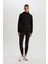 Fit Su İtici Rüzgar Geçirmez Slim Fit Dar Kesim Kapüşonlu Fermuarlı Cepli Polar Astarlı Softshell Mont C4951AX24AU 9