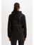 Fit Su İtici Rüzgar Geçirmez Slim Fit Dar Kesim Kapüşonlu Fermuarlı Cepli Polar Astarlı Softshell Mont C4951AX24AU 14
