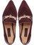 Bordo Hakiki Süet Deri Kadın Stiletto - K24S1AY67515-F90 5