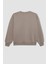 Loose Fit Bisiklet Yaka Baskılı Kalın Sweatshirt C7814AX24WN 18