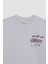 Erkek Çocuk Oversize Geniş Kalıp Bisiklet Yaka Baskılı Kısa Kollu Tişört C6284A824HS 19