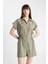 Gömlek Yaka Tensel Kısa Kollu Tulum C1412AX24SM 10