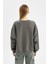 Coool Oversize Geniş Kalıp Bisiklet Yaka Kalın Basic Düz Sweatshirt A4177AX24WN 12