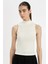 Slim Fit Dar Kesim Yarım Balıkçı Yaka Fitilli Kaşkorse Smart Atlet C7703AX24AU 7