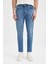 Skinny Crop Fit Dar Rahat Kalıp Normal Bel Ekstra Dar Paça Jean Pantolon C9744AX24SP 10