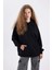 Oversize Geniş Kalıp Kapüşonlu Kanguru Cepli Kalın Basic Düz Sweatshirt C7805AX24WN 9