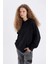 Oversize Geniş Kalıp Kapüşonlu Kanguru Cepli Kalın Basic Düz Sweatshirt C7805AX24WN 10