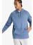 Mavi DeFactoFit Standart Fit Kapüşonlu Cepli Sporcu Sweatshirt C9171AX24AU 14