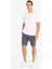Slim Fit Dar Kesim Cepli Basic Düz Bermuda Şort W1105AZ24SM 9