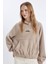 Coool Loose Fit Kapüşonlu Kanguru Cepli Polar Sweatshirt C8197AX24WN 6