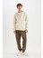 Regular Fit Kapüşonlu İçi Yumuşak Tüylü Cepli Basic Düz Fermuarlı Sweatshirt X8331AZ24AU 7