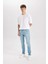 Carlo Skinny Fit Ekstra Dar Kalıp Normal Bel Ekstra Dar Paça Jean Pantolon D0025AX24AU 8
