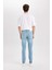 Carlo Skinny Fit Ekstra Dar Kalıp Normal Bel Ekstra Dar Paça Jean Pantolon D0025AX24AU 14