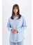 Relax Fit Poplin Uzun Kollu Tesettür Gömlek Tunik C9430AX24SM 13