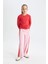 Kız Çocuk Renk Bloklu Wide Leg Geniş Bol Paça Eşofman Altı C9673A824AU 11
