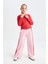Kız Çocuk Renk Bloklu Wide Leg Geniş Bol Paça Eşofman Altı C9673A824AU 13
