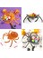 Halloween Örümcek Şeklinde Plastik Malzeme Koyma Kasesi 24 cm Turuncu ve Siyah 2 Adet 2