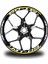 Sarı Yamaha mt 09 Takım Jant Sticker Etiket 1