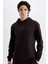 Regular Fit Kapüşonlu Baskılı Sweatshirt C6131AX24AU 6