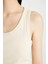 Slim Fit Dar Kesim U Yaka Ribana Atlet C9826AXNS 11