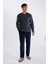 Pijama Takımı Regular Fit Polar Bisiklet Yaka Çizgili Uzun Kollu Üst Alt A3443AX24WN 7