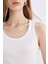 Slim Fit Dar Kesim U Yaka Basic Düz Ribana Atlet C9826AXNS 11