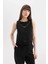 Regular Fit Yuvarlak Yaka Keten Karışımlı Kolsuz Bluz B5442AX24SM 6
