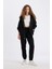 Standart Fit Kalın Jogger Eşofman Altı Bel Paça Lastikli Basic Düz Uzun Boy S7370AZ24WN 7