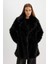 Uzun Pelüş Kaban Oversize Geniş Kalıp Çıtçıtlı A4653AX24WN 10