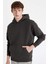 Oversize Geniş Kalıp Kapüşonlu Kanguru Cepli Basic Düz Sweatshirt A4331AX24AU 6