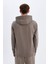 Regular Fit Kapüşonlu Kanguru Cepli İçi Yumuşak Tüylü Basic Düz Sweatshirt X8283AZ24AU 16