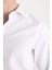 Modern Fit Polo Yaka Poplin Uzun Kollu Beyaz Gömlek R4340AZNS 14