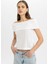 Fitted Açık Omuz Basic Düz Triko Bluz D0604AX24SM 12
