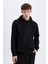 Regular Fit Kapüşonlu Kanguru Cepli İçi Yumuşak Tüylü Basic Düz Sweatshirt X8283AZ24AU 8