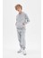 Erkek Çocuk 2'li Takım Kapüşonlu Kanguru Cepli Baskılı Sweatshirt Jogger Eşofman Altı C8319A824AU 9