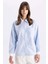 Relax Fit Fermuarlı Poplin Uzun Kollu Tesettür Gömlek Tunik C7826AX24SM 7