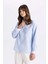 Relax Fit Fermuarlı Poplin Uzun Kollu Tesettür Gömlek Tunik C7826AX24SM 10