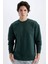 Boxy Fit Bisiklet Yaka Baskılı Sweatshirt X8282AZ24AU 6