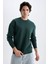 Boxy Fit Bisiklet Yaka Baskılı Sweatshirt X8282AZ24AU 10