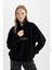 Regular Fit Yarım Fermuarlı Baskılı Polar Sweatshirt C7829AX24WN 9