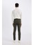 Chino Kanvas Pantolon Slim Fit Dar Kesim Pamuklu Esnek Dar Paça C9441AX24AU 20