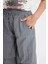 Kız Çocuk Beli ve Paçası Lastikli Cepli Gri Paraşüt Jogger Pantolon D0646A824SM 13