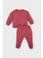 Kız Bebek 2'li Takım Bisiklet Yaka Baskılı Sweatshirt Beli Lastikli Eşofman Altı D0813A524WN 10