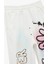 Şardonlu Beli Lastikli Baskılı Jogger Ekru Kız Çocuk Eşofman Altı 6WKG40049AK 3