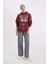 Oversize Geniş Kalıp Kapüşonlu Baskılı Kalın Sweatshirt C7816AX24WN 7