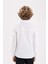 Erkek Çocuk Polo Yaka Poplin Uzun Kollu Basic Düz Beyaz Okul Gömleği T8853A624AU 12
